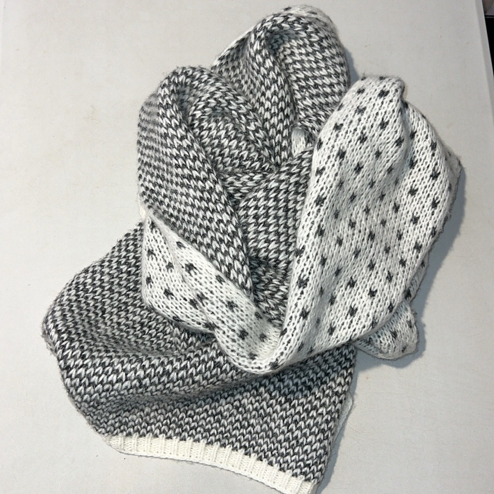 Aerie Wool Blend Reversible Long Winter Scarf Wrap